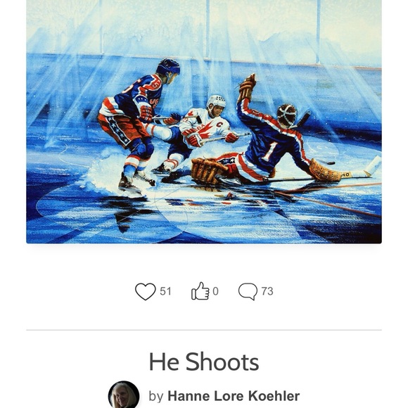 Wayne Gretzky: Framed print of Canada vs US Olympic Hockey Painting SIGNED - Picture 8 of 8